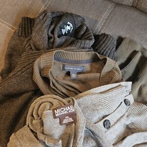 3 Men's Cardigans, Michael Kors, Banana Republic , Lot